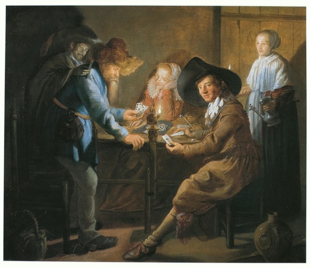 Card Players By Lamplight Jan Miense Molenaer Artwork On Useum