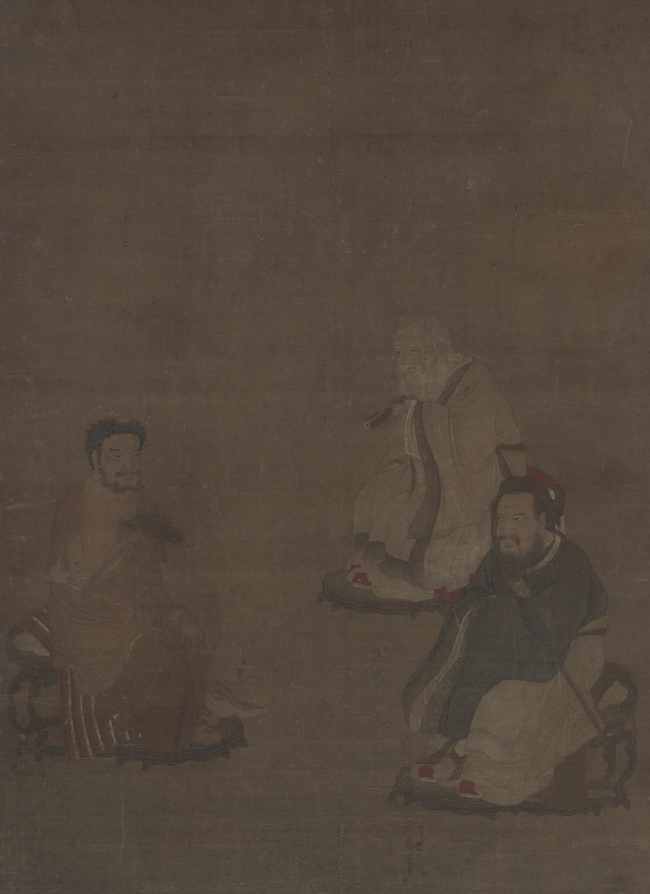 The Three Religions Confucius Laozi And Buddha Han Huang Artwork