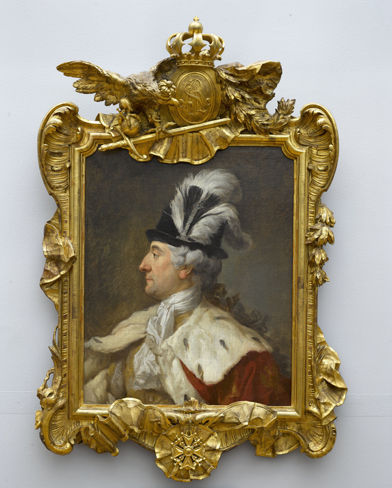 Portrait of Stanisław August in a feathered hat Marcello Bacciarelli