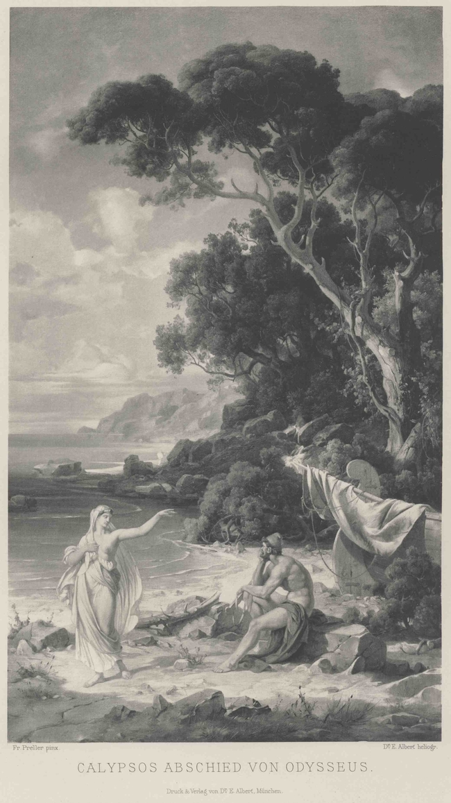 Odysseus Nimmt Abschied Von Kalypso Friedrich Preller The Elder