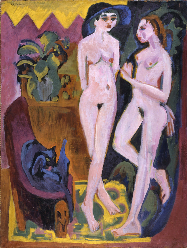 Two Nudes In A Room Ernst Ludwig Kirchner Artwork On Useum