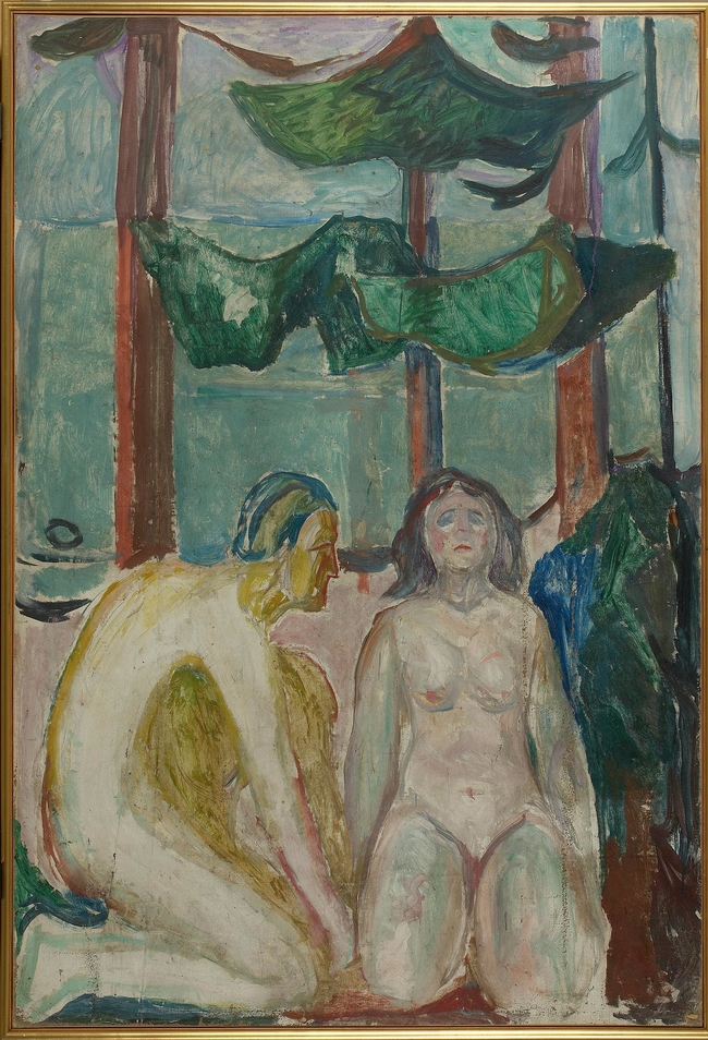 Naked Couple Under The Trees Edvard Munch Artwork On USEUM