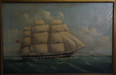 A Blackwall frigate off the Cape by Frederick Tudgay