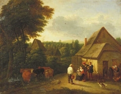 A Farmyard by Théobald Michau