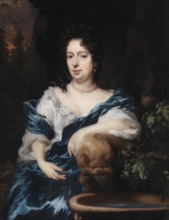 A Lady sitting by a Fountain, possibly Catharina Dierquens