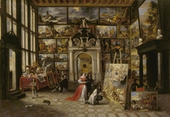 A Picture Gallery with Fashionable Visitors
