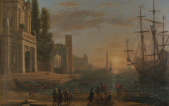 A Seaport by Claude Lorrain