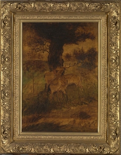 A Stag and Two Does by Albert Pinkham Ryder