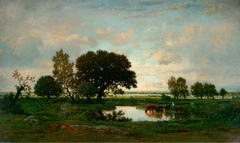 A View in the Landes, near Bordeaux by Théodore Rousseau