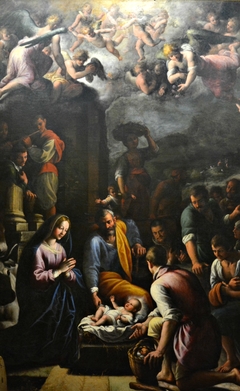 Adoration of the shepherds by Fabrizio Santafede