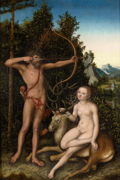 Apollo and Diana by Lucas Cranach the Elder