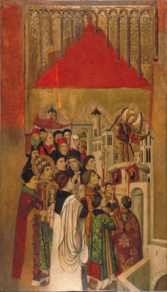 Apparition of Saint Michael at the Castle of Sant'Angelo by Jaume Huguet