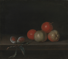 Apples and Peaches on a Table by Johan Hörner