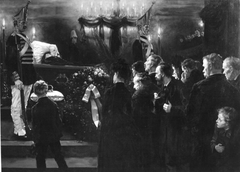 Aufbahrung der Leiche Wilhelms I. im Dom zu Berlin by Arthur Kampf