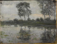 Bend in the Gein: detail study by Piet Mondrian