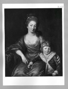 Bildnis der Gräfin Senft von Pilsach mit Sohn