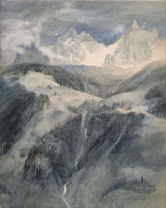 Cascade de la Folie, Chamonix by John Ruskin