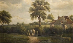 Cottage Scene , Marston Green by William P Cartwright