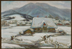 Cottages in the snow