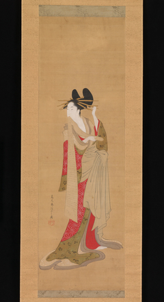 Courtesan with a Letter in Her Mouth