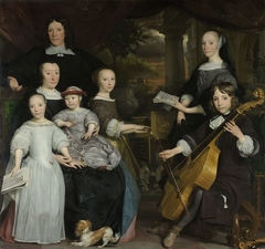 David Leeuw with his Family by Abraham van den Tempel