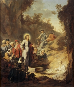 De opwekking van Lazarus by Aert Jansz Marienhof