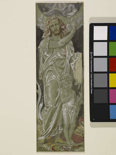 Design For A Panel Of Stained Glass by Frederic Shields