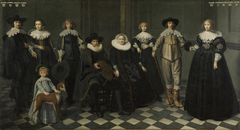 Dirck Jacobsz. Bas (1569-1637) and his family by Dirck van Santvoort