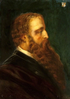 Edward Heneage Dering (1826-1892), in profile to the right by Rebecca Dulcibella Orpen