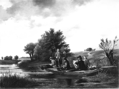 Een vispartij by Hubertus van Hove