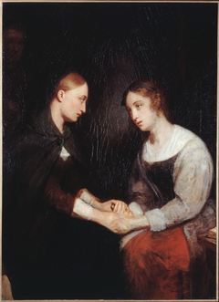 Effie and Janny Daens in Edinburgh Prison by Ary Scheffer