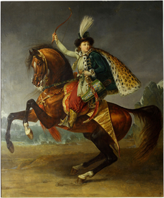 Equestrian portrait of prince Boris Yusupov