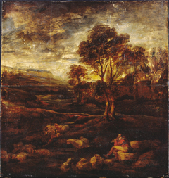 Evening Landscape by Anonymous