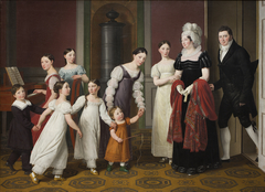 Familien Nathanson by Christoffer Wilhelm Eckersberg