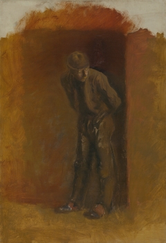 Figure of a Vagrant in Hat by László Mednyánszky