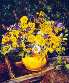 Flowers in yellow