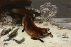 Fox in the Snow by Gustave Courbet