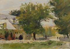 Gasthaus in Salona an der Straße nach Glisse by Anton Nowak