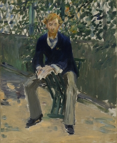 George Moore in the Artist's Garden by Edouard Manet