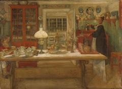 Getting Ready for a Game by Carl Larsson
