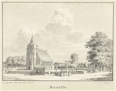 Gezicht op Renesse by Cornelis Pronk