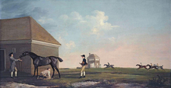 Gimcrack On Newmarket Heath, with a Trainer, a Stable-lad, and a Jockey by George Stubbs