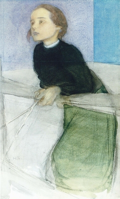 Girl at the Gate I by Helene Schjerfbeck