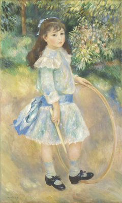 Girl with a Hoop by Auguste Renoir