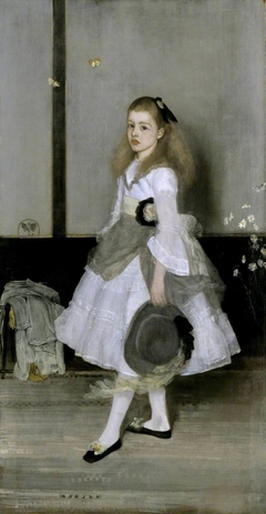 Harmony in Grey and Green: Miss Cicely Alexander by James Abbott McNeill Whistler