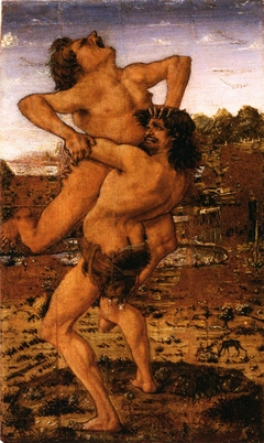 Hercules slaying Antaeus by Antonio del Pollaiolo