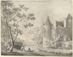 Het kasteel ter Haar bij Vleuten by Unknown Artist