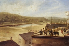 His Majesty Charles X in Mulhouse in 1828 examining the Canal Monsieur by Théodore Jung