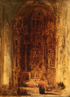 Interior de Iglesia by Jenaro Pérez Villaamil