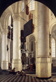 Interior of the Nieuwe Kerk, Delft, with the Tomb of William the Silent by Gerard Houckgeest